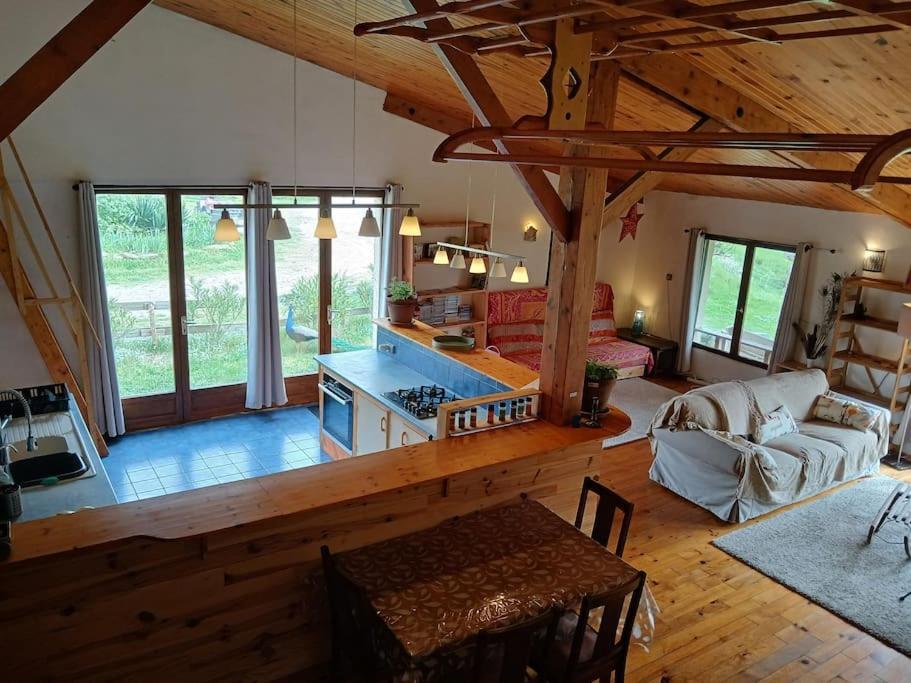 Bright Loft With Mountain And Nature View Sougraigne Екстериор снимка
